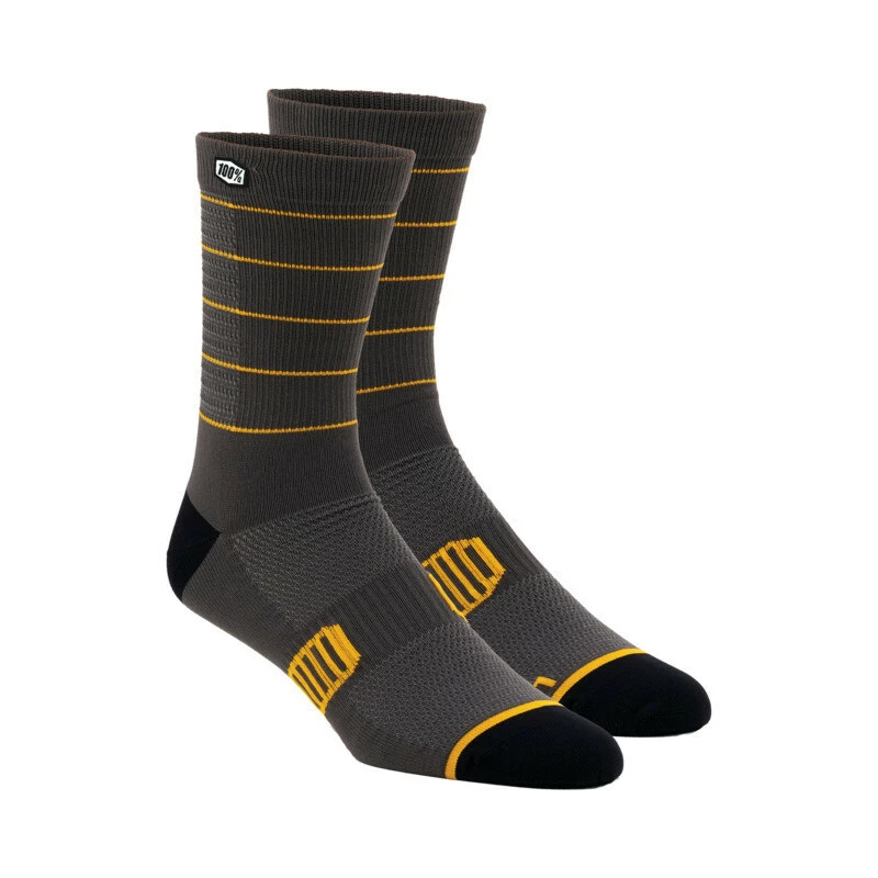 Ride 100% 100% Advocate Socken Charcoal/mustard SM 3 Ride 100% 100% Advocate Socken Charcoal/mustard SM