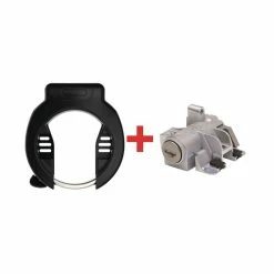 Abus Rahmenschl. 4750S & Akkuschl. DT2 T82 Bosch2 Gleichschliessend Schwarz