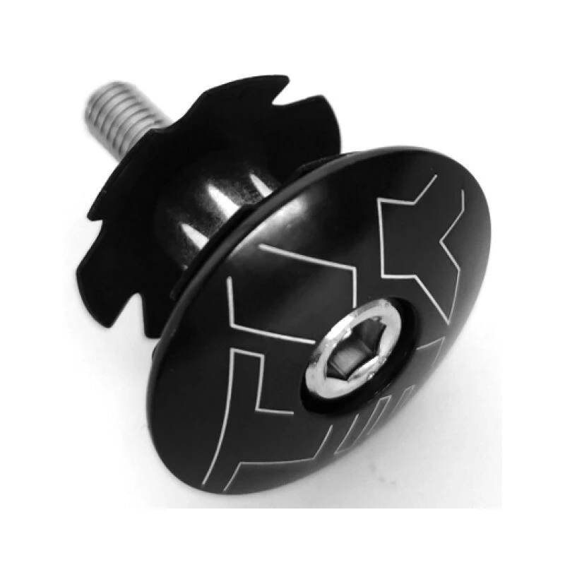 Ahead-Set Top Cap Yeti/Black, Fits 1 1/8 Steer Tubes And 1 1/5 - 1/18 Tapered Steer Tubes 3 Ahead-Set Top Cap Yeti/Black, Fits 1 1/8 Steer Tubes And 1 1/5 - 1/18 Tapered Steer Tubes