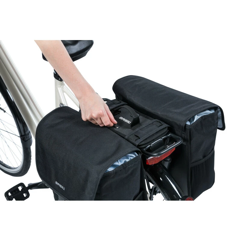 Basil DBS Detachable Bag System, Schwarz, Platte Für Abnehmbare Befestigung, Geeignet Für Doppelpacktasche 4 Basil DBS Detachable Bag System, Schwarz, Platte Für Abnehmbare Befestigung, Geeignet Für Doppelpacktasche – Bild 2