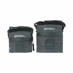 Basil Discovery 365D Satteltasche S, 0.5L, Schwarz Melee -Fahrradladen basil discovery 365d satteltasche s 05l schwarz melee6