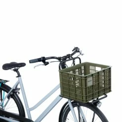 Basil Fahrradkiste M,29.5L, Recycelter Kunststoff,moss Green -Fahrradladen basil fahrradkiste m295l recycelter kunststoffmoss green5