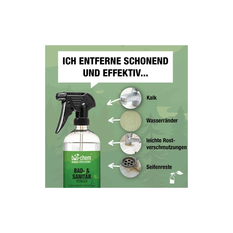 Bio-Chem Bad- Und Sanitärreiniger 750 Ml Mit Sprühkopf 4 Bio-Chem Bad- Und Sanitärreiniger 750 Ml Mit Sprühkopf – Bild 2