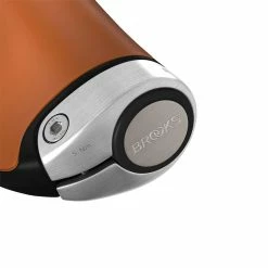 Brooks GP1 Ledergriffe 130/100mm, Honey/silber -Fahrradladen brooks gp1 ledergriffe 130 100mm honey silber2