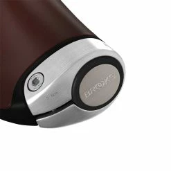 Brooks GP1 Ledergriffe 130/130mm, Dunkelbraun/silber -Fahrradladen brooks gp1 ledergriffe 130 130mm dunkelbraun silber3