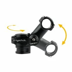 By Schulz By.Schulz Vorbau, STEM TWIST PRO SDS 31.8 Ausladung:103 Winkel: -30&deg;/+50&deg; Klemm-ID:28.6 ALU 3D Black -Fahrradladen byschulz vorbau stem twist pro sds 318 ausladung103 winkel 30 50 klemm id286 alu 3d black2