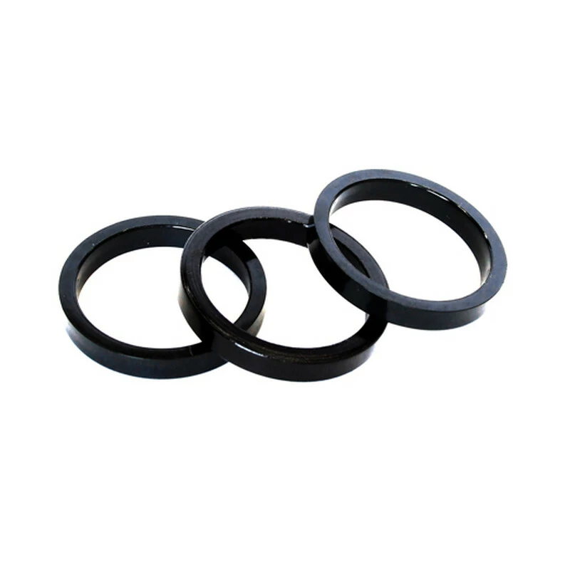 Clarks Ahead Spacer 1 1/8" 3 Stück, 5mm, Alu, Schwarz 3 Clarks Ahead Spacer 1 1/8" 3 Stück, 5mm, Alu, Schwarz