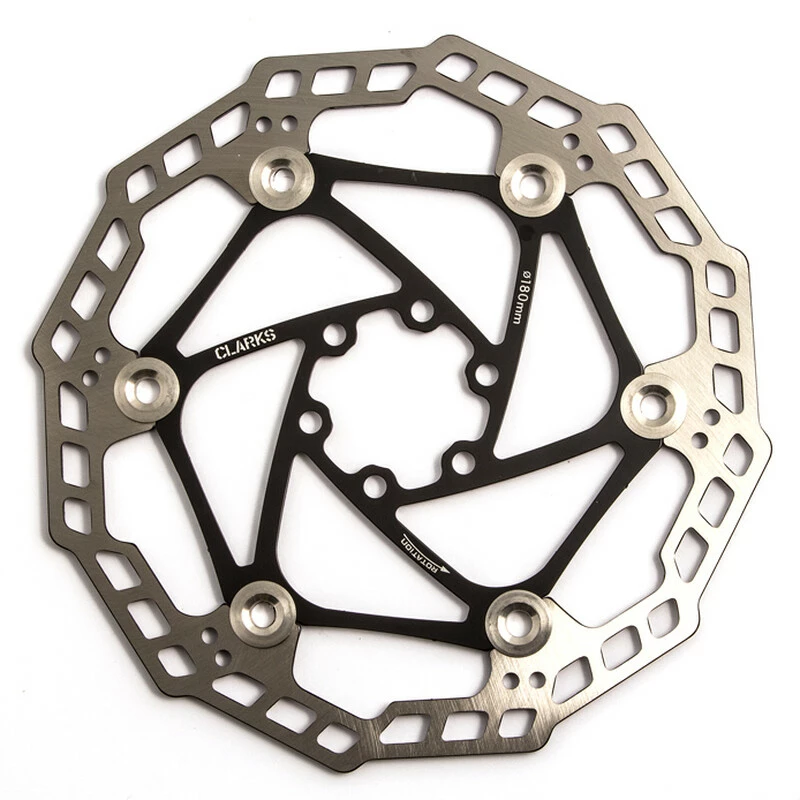 Clarks Bremsscheibe Floating 180mm, Schwarz 3 Clarks Bremsscheibe Floating 180mm, Schwarz