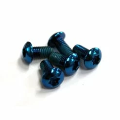 Clarks Bremsscheibenschraube Anodisiert 6 St&uuml;ck, Blau