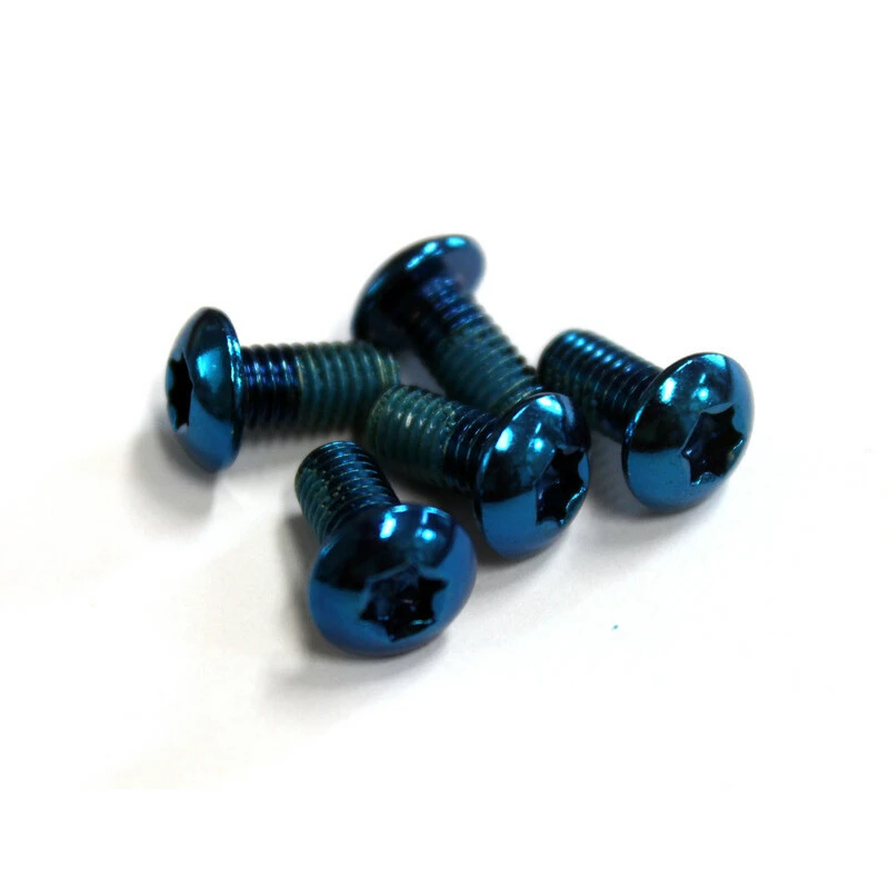 Clarks Bremsscheibenschraube Anodisiert 6 Stück, Blau 3 Clarks Bremsscheibenschraube Anodisiert 6 Stück, Blau