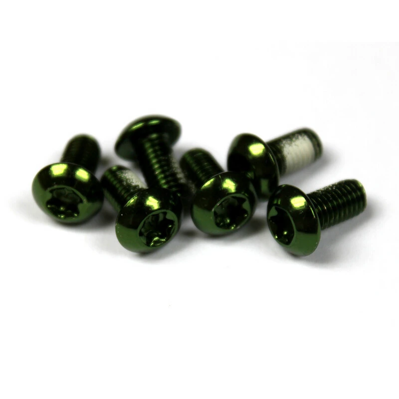 Clarks Bremsscheibenschraube Anodisiert 6 Stück, Grün 3 Clarks Bremsscheibenschraube Anodisiert 6 Stück, Grün