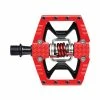 Crankbrothers Crank Brothers Pedal Double Shot 3 MTB, Allround, City, Crank-System, 9/16&quot;, Aluminium, Rot -Fahrradladen crank brothers pedal double shot 3 mtb allround city crank system 9 16 aluminium rot