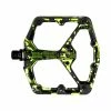 Crankbrothers Crank Brothers Pedal Stamp 7 Large Splatter Lime Gr&uuml;n