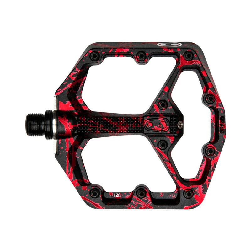 Crankbrothers Crank Brothers Pedal Stamp 7 Small Splatter Rot 3 Crankbrothers Crank Brothers Pedal Stamp 7 Small Splatter Rot