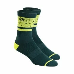 Crankbrothers Crank Brothers Trail Socken Splatter Schwarz/lime L/XL