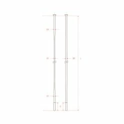 Dt-swiss DT Aerolite SP Speichen 2.0/2.3x0.9 Silber 290mm