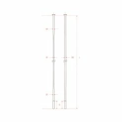 Dt-swiss DT Swiss Aerolite SP Speichen 2.0/2.3x0.9 Schwarz 294mm