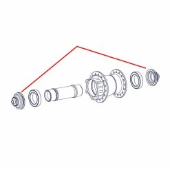 Dt-swiss DT Swiss Kit Endanschlag 110/20mm 440