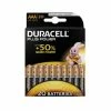 Duracell Batterie AAA LR03 1.5V Akaline MN2400, Blister &agrave; 20 St&uuml;ck