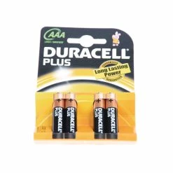 Duracell Batterie AAA LR03 1.5V Akaline MN2400, Blister &agrave; 4 St&uuml;ck