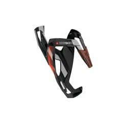 Elite Bidonhalter Custom Race Plus 74mm, Schwarz/rot Glanz