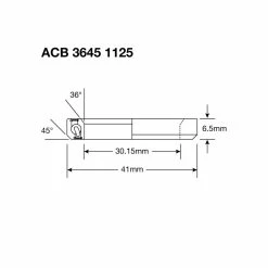 Enduro Bearings ACB 3645 1125 SS, 30,5x41,8x6,3 (36x45°) 5 Enduro Bearings ACB 3645 1125 SS, 30,5x41,8x6,3 (36x45°) -Fahrradladen enduro bearings acb 3645 1125 ss 305x418x63 36x452 1