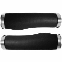 Ergotec Griffe, KYOTO Silikon/Alu Griff-&Oslash;: 22 L&auml;nge:130/130 Black