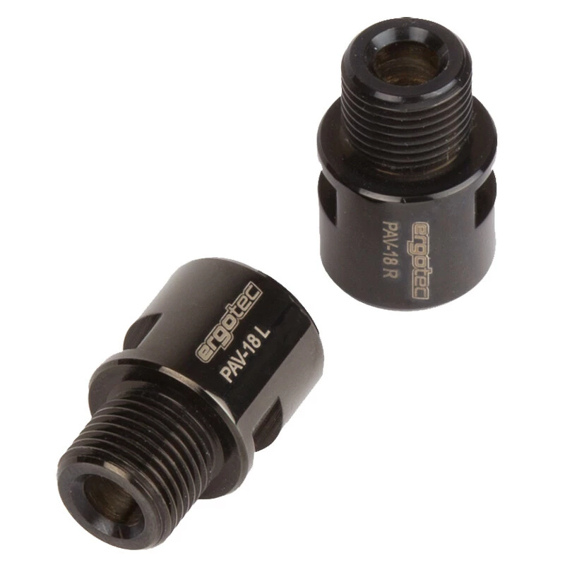 Ergotec Pedal-Achsverlängerung, 9/16" 18mm BLACK Edelstahl 78g 3 Ergotec Pedal-Achsverlängerung, 9/16" 18mm BLACK Edelstahl 78g