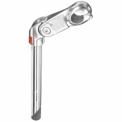 Ergotec Vorbau, KOBRA VARIO, 25.4 Mm, Niro-Schaft:22.2 L&auml;nge:300 Ausladung:110 Winkel:0/+50&deg; AL356 Silver L2