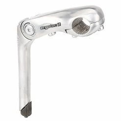 Ergotec Vorbau, KOBRA VARIO Schaft 22.2/180mm, 25.4mm, 90mm, -10-+50&deg; AL356 Silver-polish L2