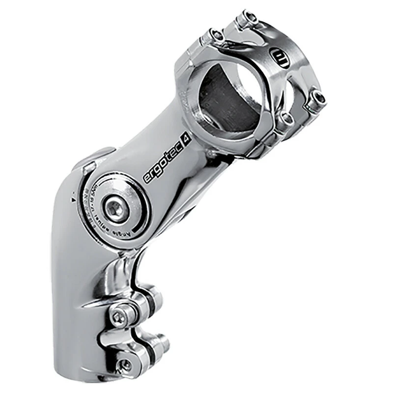 Ergotec Vorbau, OCTOPUS 50, 1 1/8", 25.4mm, 110mm, 0°/+60°, L4, AL6061 Silver-polish 3 Ergotec Vorbau, OCTOPUS 50, 1 1/8", 25.4mm, 110mm, 0°/+60°, L4, AL6061 Silver-polish