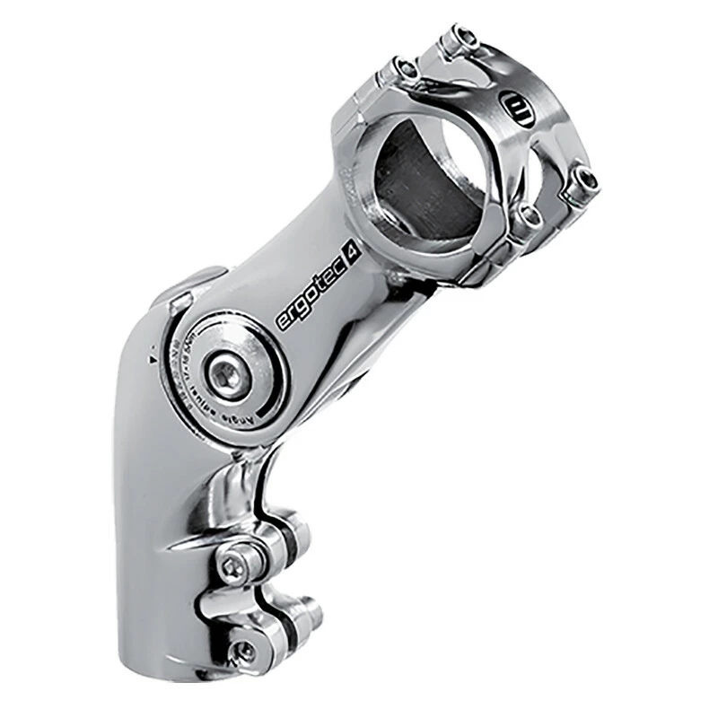 Ergotec Vorbau, OCTOPUS 50, 31.8, 110mm, 0°/+60°, 28.6mm, L4, AL6061 Silver-polish 3 Ergotec Vorbau, OCTOPUS 50, 31.8, 110mm, 0°/+60°, 28.6mm, L4, AL6061 Silver-polish