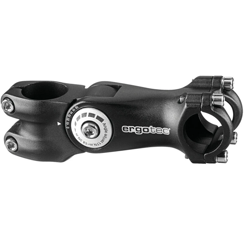 Ergotec Vorbau, OCTOPUS2, 25.4, Ausladung:125 Winkel: -10°/+60° Klemm-ID:28.6 AL6061 Black-sand L4 3 Ergotec Vorbau, OCTOPUS2, 25.4, Ausladung:125 Winkel: -10°/+60° Klemm-ID:28.6 AL6061 Black-sand L4