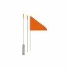Velofactory Fahne Mit Stange Mit Befestigungsteil Unter Schnellspanner Orange