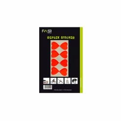 Fasi Reflektierende Herz Selbstklebend Rot