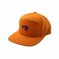 FOX 22 Shop 5 Panel Strapback Hat Orange Oversize