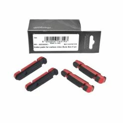 Fulcrum Bremsgummi F&uuml;r Felgen CARBON Shimano Bremsen, BR-BO500X1 Karton &agrave; 2 Paar Rot -Fahrradladen fulcrum bremsgummi fuer felgen carbon shimano bremsen br bo500x1 karton a 2 paar rot2