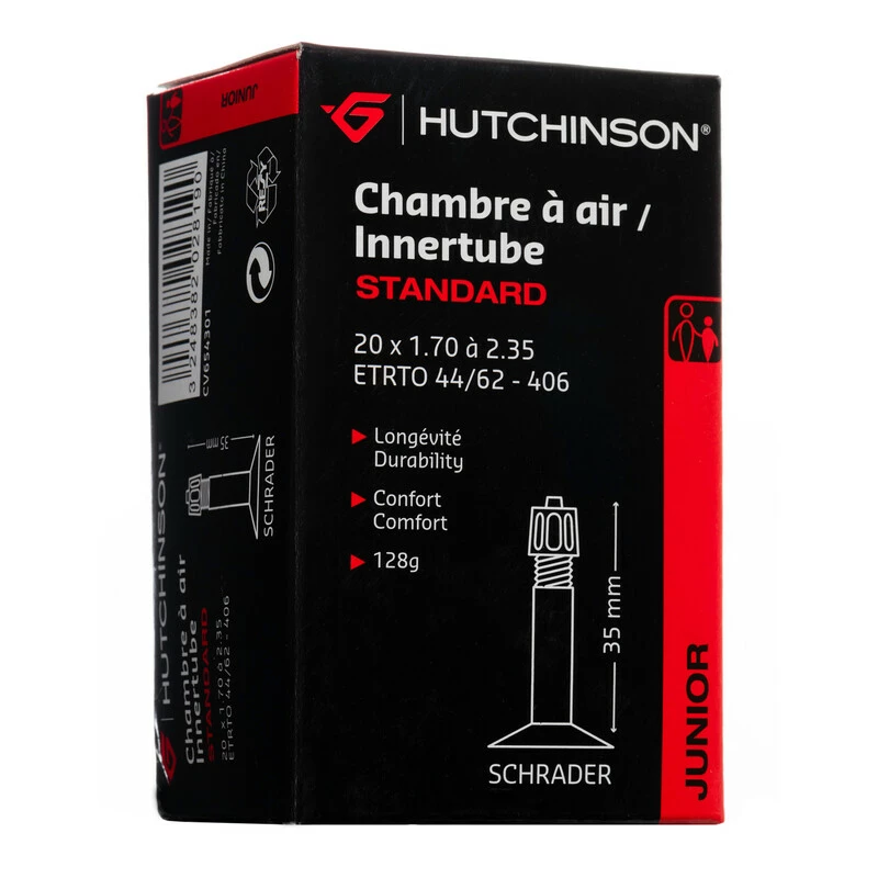 Hutchinson Schlauch, STANDARD, BMX 20x1.70-2.35 Schrader 35mm, CV654301 3 Hutchinson Schlauch, STANDARD, BMX 20x1.70-2.35 Schrader 35mm, CV654301