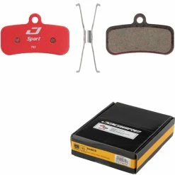 Jagwire Bremsbel&auml;ge, SPORT SEMI-METALLIC Red Shimano/Tektro BWD2005 25pa