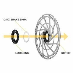 Jagwire Ersatzteil, CENTERLOCK Rotor Shims Stainless Steel Thickness: 0.2mm SET 10St&uuml;ck DCF003 -Fahrradladen jagwire ersatzteil centerlock rotor shims stainless steel thickness 02mm set 10stueck dcf0032