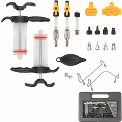 Jagwire Werkzeug, ELITE BLEED KIT MINERAL RED Seals Incl.Shimano,Magura,Tektro,Giant,Rockshox,Revers WST053