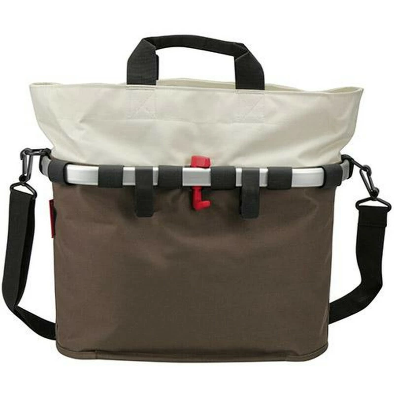 KLICKFIX Klick-fix Reisenthel Bikebasket Oval, M, Mocca Seitenkorb Für Gepäckträger, 17 L Volumen 4 KLICKFIX Klick-fix Reisenthel Bikebasket Oval, M, Mocca Seitenkorb Für Gepäckträger, 17 L Volumen – Bild 2