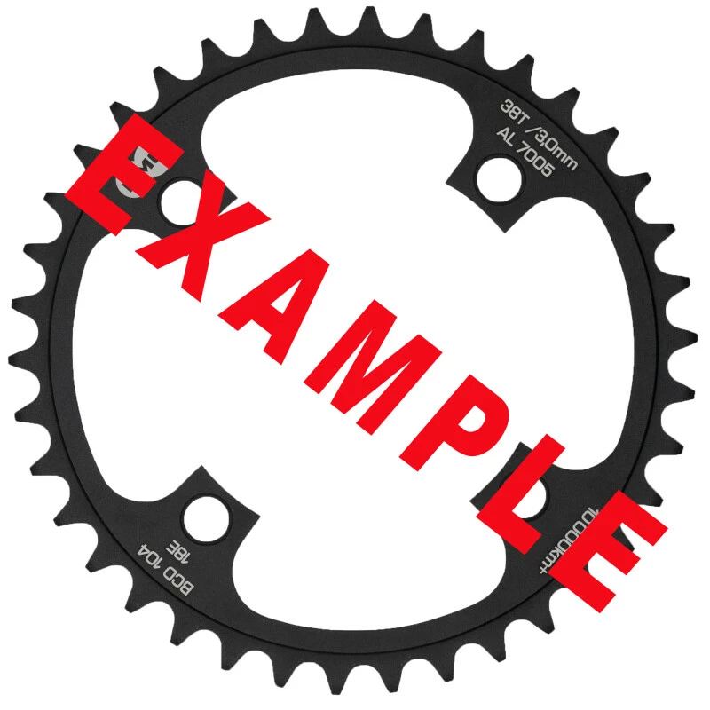 KMC Kettenblatt Front, 38T, 11/128", BCD 104mm, Flat, Black 3 KMC Kettenblatt Front, 38T, 11/128", BCD 104mm, Flat, Black