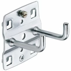 Kraftwerk Werkstatteinrichtung, Werkzeughaken Doppelt, Senkrechtes Hakenende, 35 Mm, Geschraubt