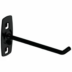 Kraftwerk Werkstatteinrichtung, Werkzeughaken, Schr&auml;ges Hakenende, 150 Mm, Geschraubt, Schwarz