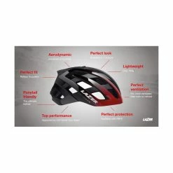 LAZER Unisex Road Genesis MIPS Helm Red Black M -Fahrradladen lazer unisex road genesis mips helm red black m5