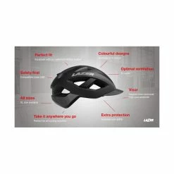 LAZER Unisex Sport Cameleon MIPS Helm Matte Black Grey L -Fahrradladen lazer unisex sport cameleon mips helm matte black grey l3