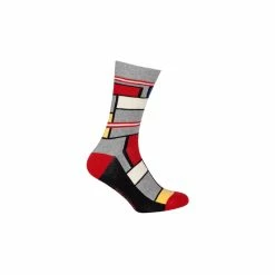 Le Patron Classic Jersey Look Socks Mondrian Grey 43/46
