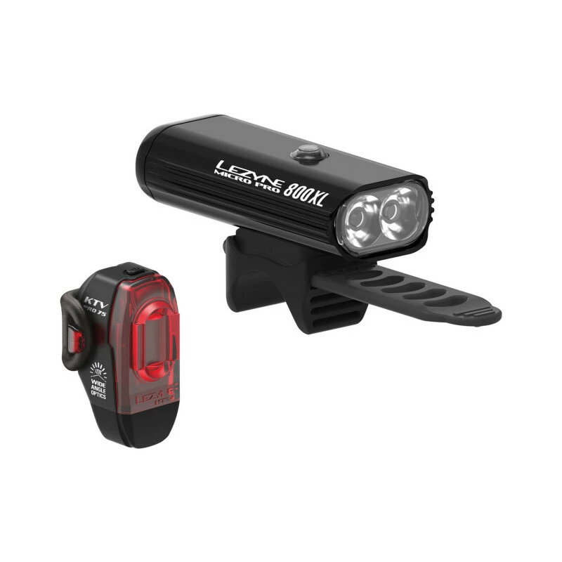 Lezyne Micro Pro 800XL / KTV Pro Pair Black / Black 3 Lezyne Micro Pro 800XL / KTV Pro Pair Black / Black