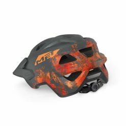 MET Helm Eldar, Gray Orange, Matt, S 52-57 -Fahrradladen met helm eldar gray orange matt s 52 574